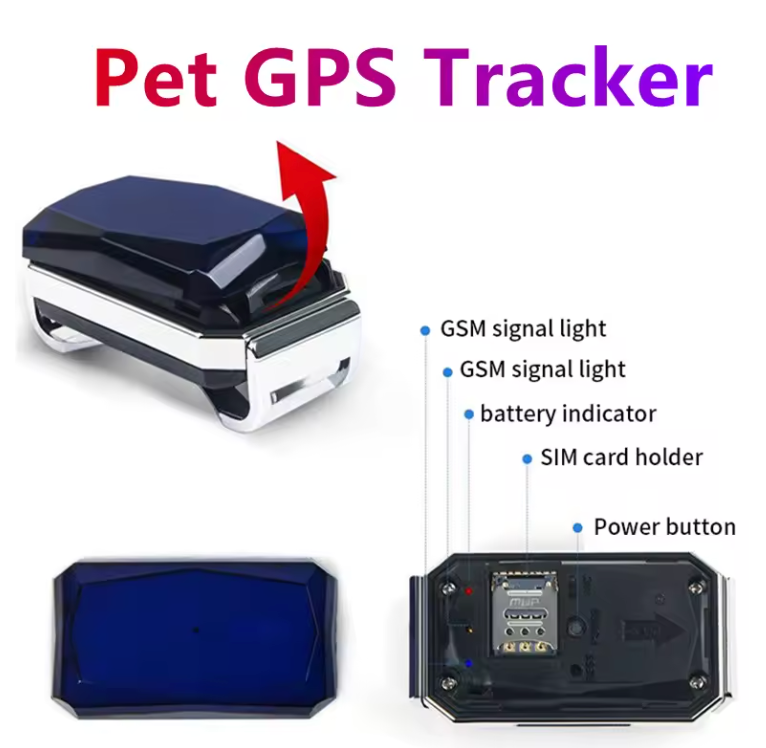 TailWaggers™ Dog GPS Tracker G12 Waterproof IP67 Geo-fence 200mA Battery Standby Mini GPS Locator For Dog GPS For Cat Collar Monitor FREE APP