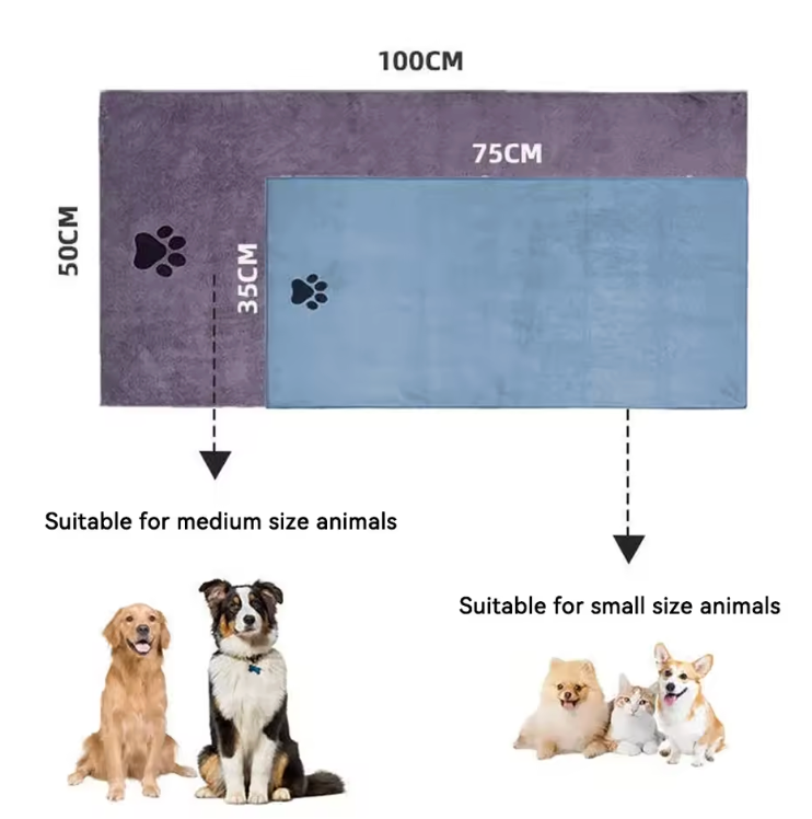 TailWaggers™ Pet Microfiber Drying Towel (Large)
